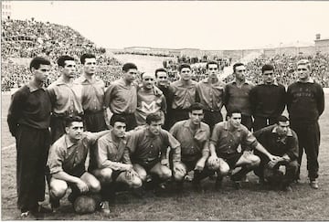 Plantilla del Osasuna invitada al partido amistoso inaugural de la Romareda 