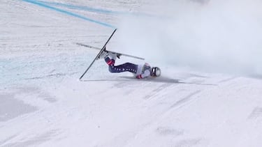 Secuencia de la caída de Lindsey Vonn.