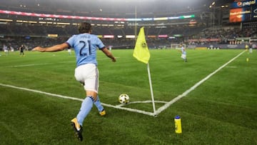 Andrea Pirlo, en uno de sus &uacute;ltimos partidos con el New York City. 