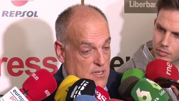 Tebas defendió por qué la tangana no se puede ver en los medios