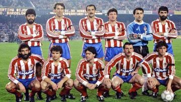 Marcelino, en el Sporting que ganó 0-4 en el Camp Nou.