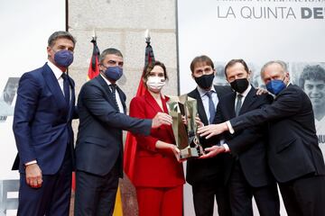 Míchel, Sanchís, Díaz Ayuso, Martín Vázquez, Butragueño y Pardeza. 