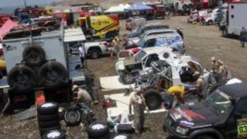 RECIBIMIENTO. Los vehículos, ayer en Lima.