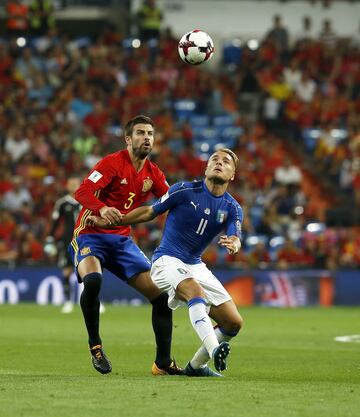 Piqué and Immobile.