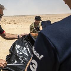 Bolsas de basura y a la playa
