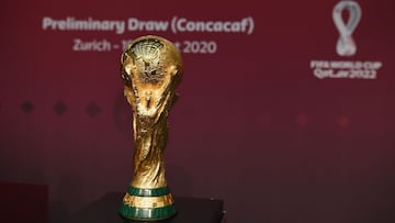 The FIFA World Cup trophy