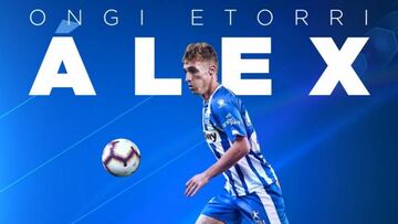 Álex Blanco, cedido al Alavés