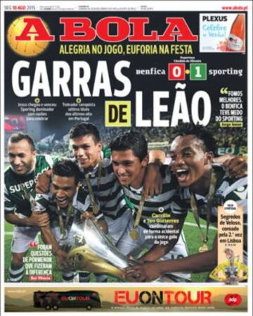 Portadas de la prensa deportiva