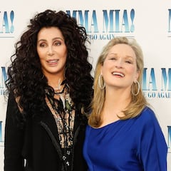 Meryl Streep y Cher se besan en el estreno de Mamma Mía 2