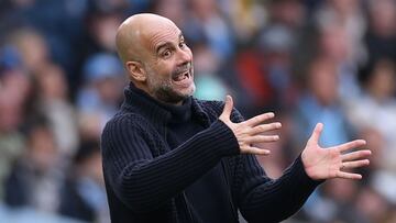 Pep Guardiola, en un partido.