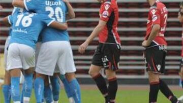 <b>A CUARTOS. </b> El recital del Almería en la primera parte le dio el pase a la siguiente ronda.