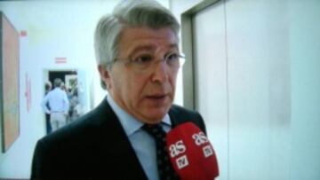 Enrique Cerezo, presidente del Atlético.