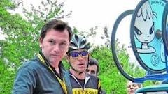 Bruyneel fue en el coche de Armstrong en la crono