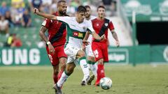 &Oacute;scar Gil, del Elche frente a el Rayo Vallecano.