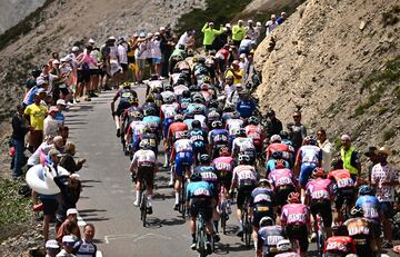 El pelotón durante la duodécima etapa del Tour de Francia 2022.