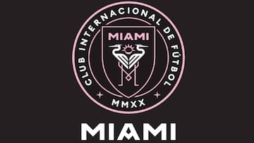 El escudo del Inter Miami, nuevo equipo de David Beckham en la MLS.