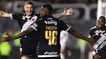 En su estreno con Vasco da Gama, el defensor colombiano entró al minuto 65 y marcó el segundo gol para su equipo. La asistencia fue de su compatriota Carlos Andrés Gomez.