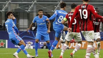 Griezmann marca el 1-1 en el Milan-Atlético