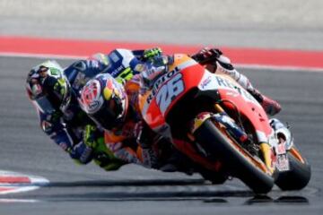 Dani Pedrosa y Valentino Rossi.