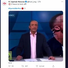 Un equipo ruso usa a Pedrerol y Twitter España se parte
