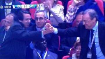 Ramos y Bale levantaron a Florentino de su asiento