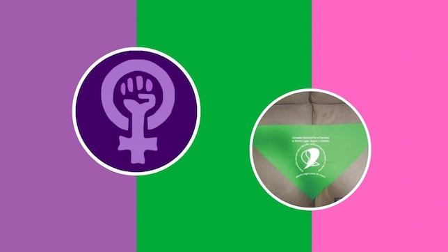El sorprendente origen de la bandera feminista que se usa en la marcha del 8M: lucha, libertad y dignidad