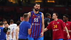 Basketball - Euroleague Semi final - FC. Barcelona v Real Madrid - Stark Arena, Belgrade, Serbia - May 19, 2022 FC. Barcelona's Nikola Mirotic looks dejected after the match REUTERS/Marko Djurica