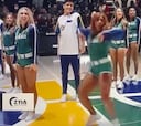 El increíble chascarro de una cheerleader de la NBA: ¡no sabía dónde meterse!