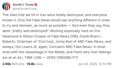 La reaccin de Trump al ataque de Irn a bases estadounidenses: Fue una respuesta muy dbil 