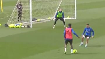 Último entrenamiento del Real Madrid antes del Clásico