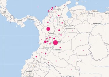 Mapa de casos y muertes por coronavirus por departamentos en Colombia: hoy, 13 de diciembre