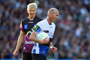 Zinedine Zidane y Arsène Wenger.