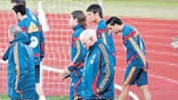 <b>DECIDIDO. </b>Antonio López ha superado su contractura y se entrenó junto a sus compañeros.