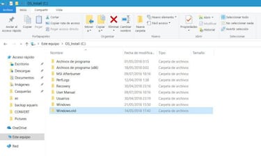 Qué es la carpeta Windows.old y cómo eliminarla