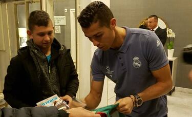 Ronaldo reunited with boy he helped bring out of a coma