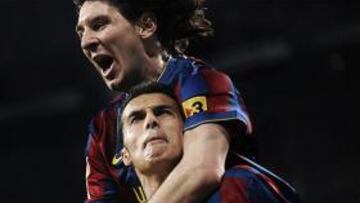 <b>GOLEADORES.</b> Messi y Pedro transformaron en goles la superioridad del Barcelona.