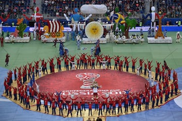 Belleza y color en la final de la Copa Confederaciones