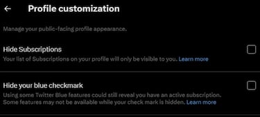 Twitter Blue: Elon Musk permite ocultar el check azul a los suscriptores que se avergüenzan 