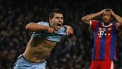 Agüero mantiene con vida al City de Pellegrini en la Champions