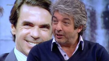 Ricardo Dar&iacute;n en El Hormiguero contando su visita a Jos&eacute; Mar&iacute;a Aznar en La Moncloa. 