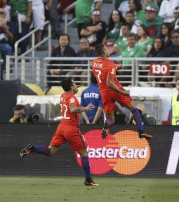 México y Chile juegan el último partido de cuartos de final de la Copa América Centenario en el Levi's Stadium en Santa Clara, California.