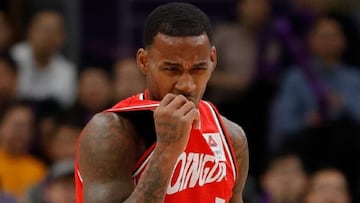 Un jugador de la CBA, durante un partido