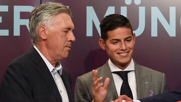 Ancelotti habla de los rumores del fichaje de James a Everton