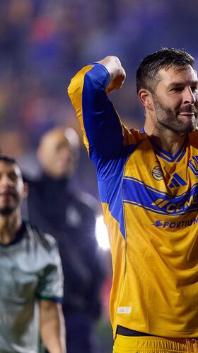 Andre-Pierre Gignac of Tigres during the semi-finals second leg match between Tigres UANL and Cruz Azul, as part of the Liga BBVA MX, Torneo Apertura 2025 at Universitario Stadium, on December 06, 2025 in Monterrey, Nuevo Leon, Mexico.