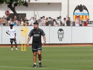 Gennaro Gattuso, en su primer entrenamiento.