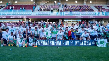 Celebración del filial del Betis.