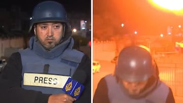 Al Jazeera capta en directo el bombardeo de un hospital en Gaza: la imagen que está dando la vuelta al mundo