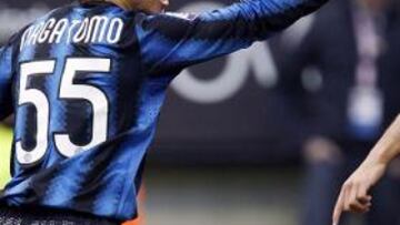 <b>DESDE JAPÓN.</b> El último gol del Inter lo consiguió el japonés Nagatomo.