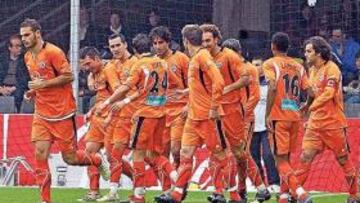 <b>GRAN VICTORIA. </b>El Salamanca fue capaz de ganar al Cartagena en el 87 con un gol de Despotovic.