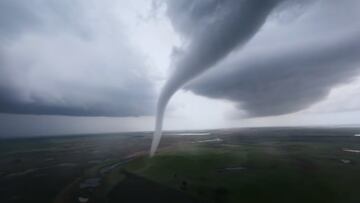 Tornado a vista de dron con una GoPro